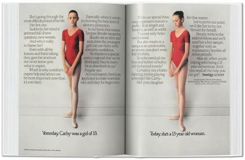 Magazine spread showing a young ballet dancer in two poses.